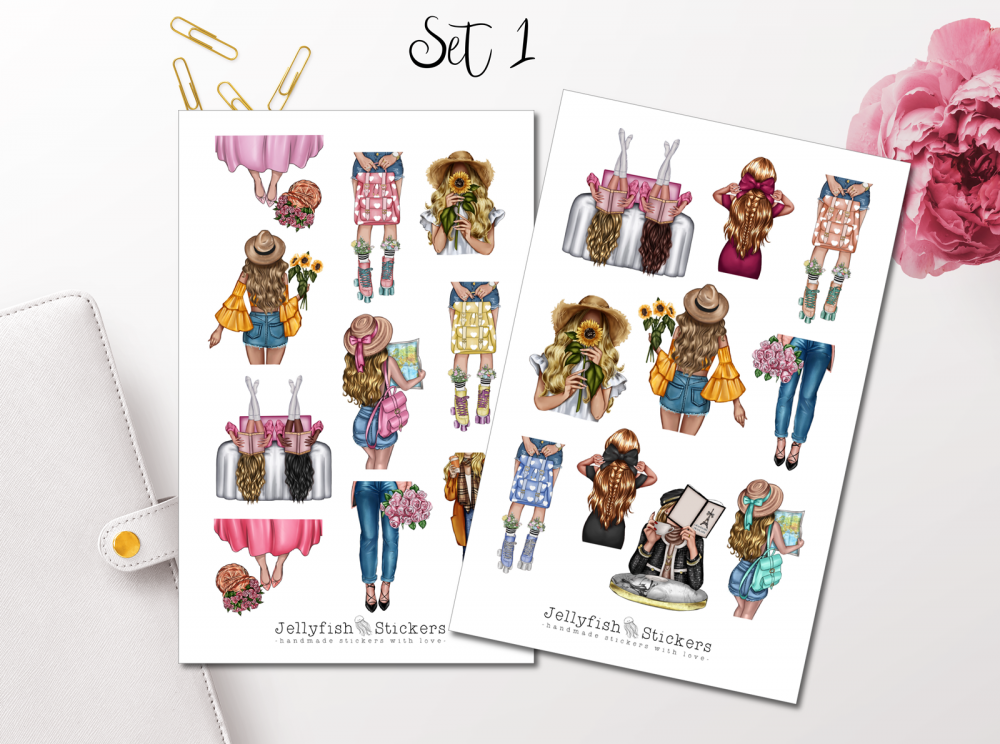 Fashion Girls Sticker Set